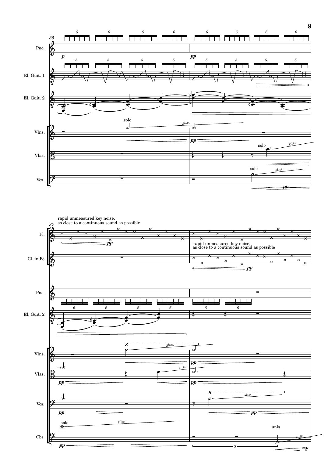 A Damp Fresh Dreaming - score, page 12 of 15